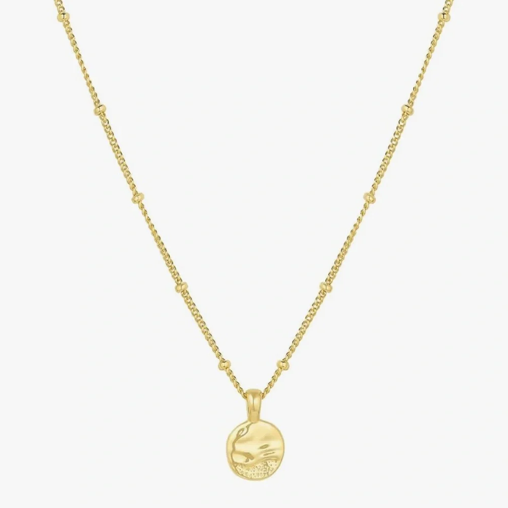 Gorjana Shorebreak Necklace - 18K Gold Plated Brass - 16” - Picture 2 of 8